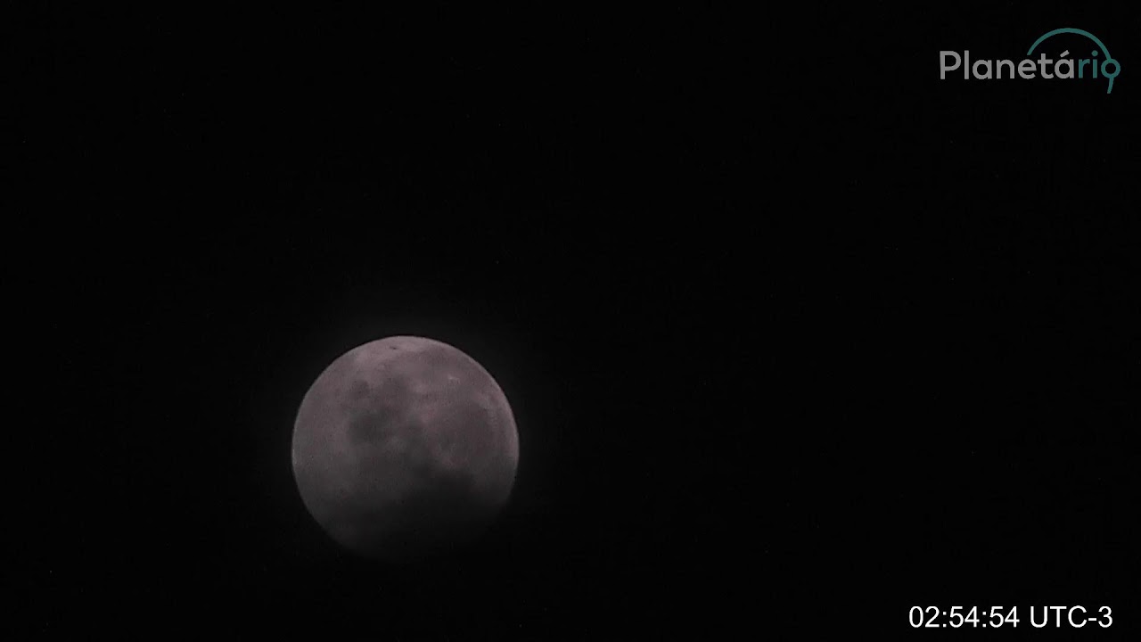 Transmissão do Eclipse Lunar de 15 e 16 de maio de 2022
