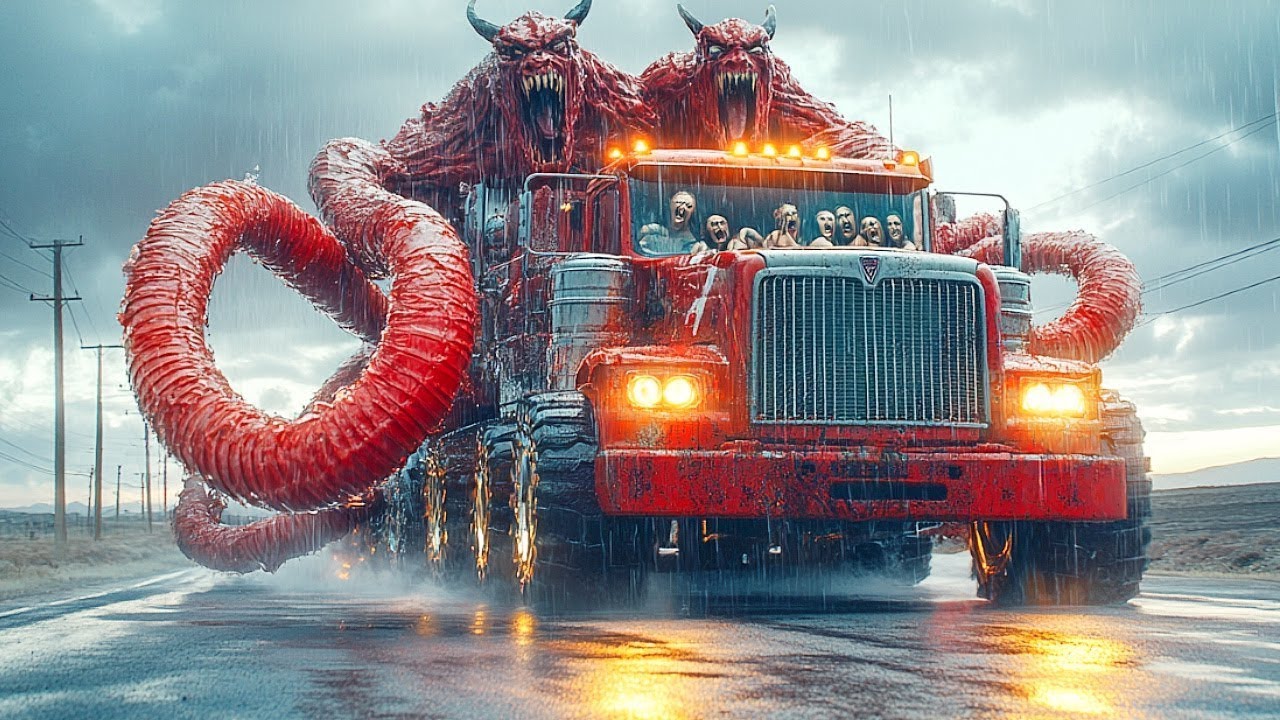 TRUCK is a MONSTROUS CERBERUS that uses ROAD TRAVELERS as FUEL for its engine