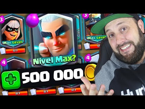 GASTEI 500 000 EM OURO NO CLASH ROYALE E MELHOREI QUASE TODAS AS CARTAS - BRUNO CLASH