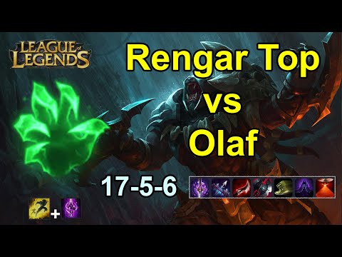 Tưởng Hà Tiều Phu ai ngờ cũng thường thôi !! || Rengar Top vs Olaf (How to carry top as Rengar) #5