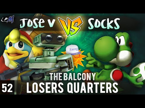 PM @ the Balcony 52 - Losers Quarters - Jose V (Dedede, R.O.B., Ness) vs. burntsocks (Yoshi)