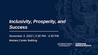 Inclusivity, Prosperity, and Success