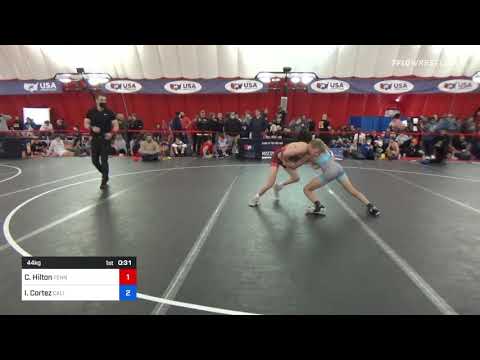 44 Kg Rr Rnd 1 - Cooper Hilton, Tennessee Vs Isaiah Cortez, California