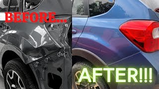 SUBARU OUTBACK - DAMAGED QUARTER PANEL - AUTO REPAIR