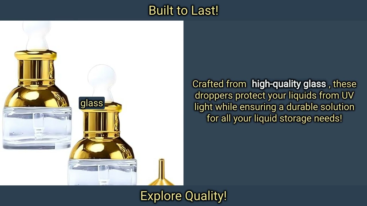 Luxury Clear Glass Dropper Bottles Review: Elevate Your Essential Oils & Serums!