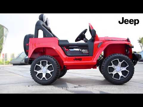 Macchina Elettrica per Bambini 12V 2 Posti Jeep Wrangler Rubicon