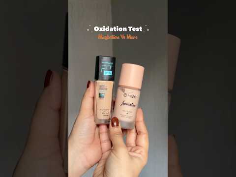 Oxidation Test | Maybelline vs Mars #mars #maybelline #foundation