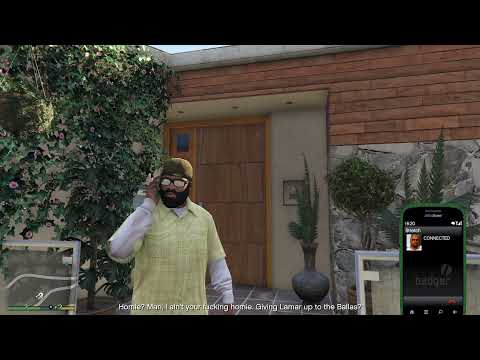GTA 5 - FRANKLIN calls STRETCH (After Lamar Down)