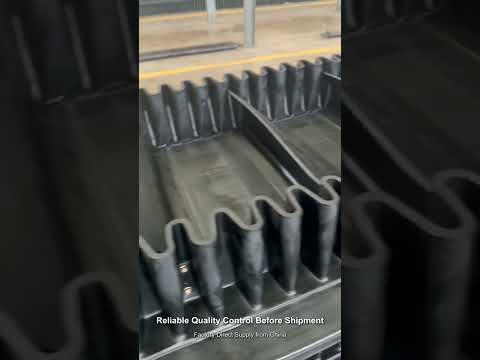 Corrugated sidewall conveyor belt video thumbnail