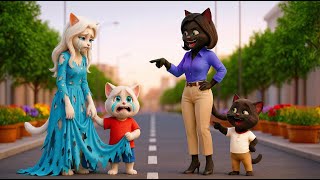 Mischievous little cat 😼secretly cut her Mother's dress✂️👗😭 #cats #cat #story #CatStory #AiCatStory