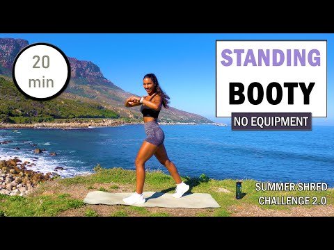 Day 17 - 20 min Standing BOOTY Workout | Big Buttocks Exercises | The Modern Fit Girl | SUMMER SHRED