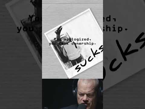 If you had an outburst. Regain trust like this.