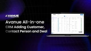All in One CRM Adding Customer, Contact Person and Deal