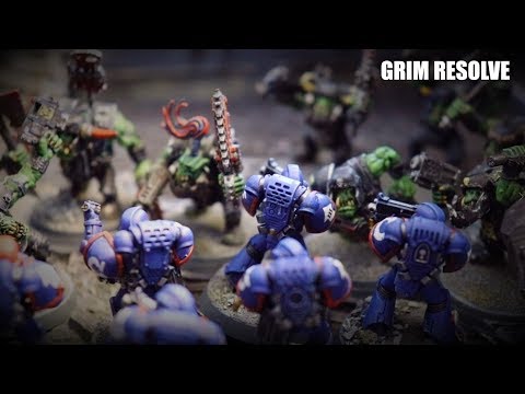 Ultramarines VS Orks Mortwald Vigilus Narrative 40k battle