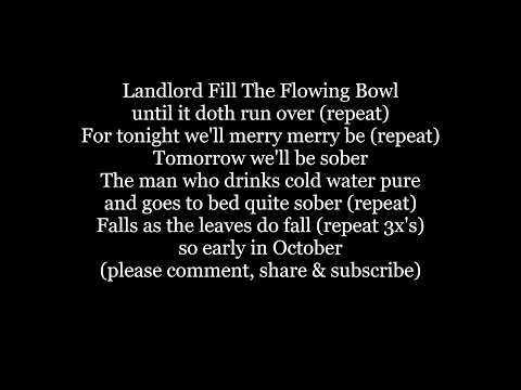 Landlord Fill The Flowing Bowl - Szabo Music