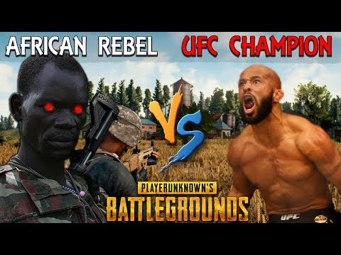 African Rebel SCARES the UFC World Champ on PUBG - Demetrious Johnson