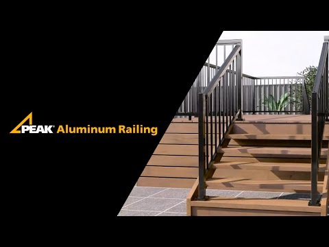 Peak Aluminum Railing - Stair Railing Installation