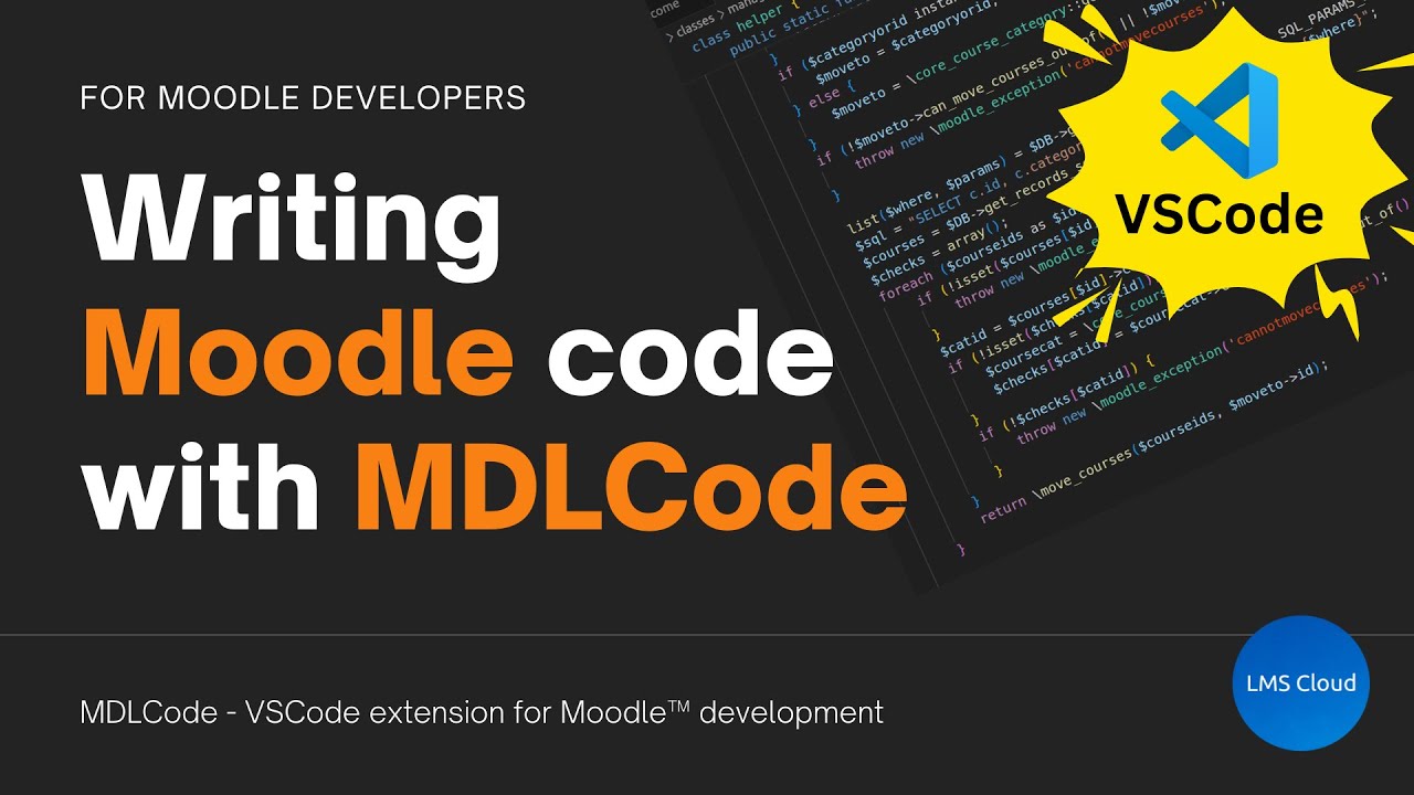 Writing Moodle code with MDLCode