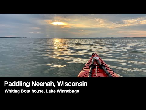 Virtual Kayaking - Morning Paddling in  Neenah, WI