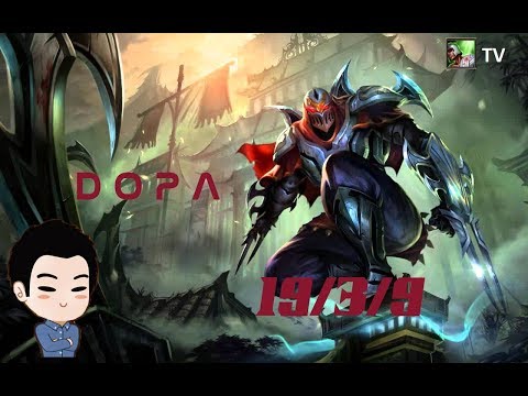 Dopa Stream! Zed mid vs taliyah! Sức mạnh hủy diệt KDA 19/3/9