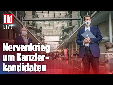 🔴 Söder gegen Laschet: Heute Tag der Entscheidung in der Kanzler-Frage?  | BILD LIVE