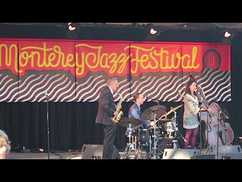 Katie Thiroux (bass) trio  w Paul Contos sitting in on sax @ Monterey Jazz Fest 2018
