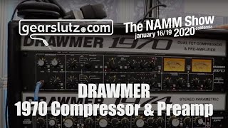 Video thumbnail for Drawmer 1970 Dual Fet Compressor & Preamp - Gearslutz @ NAMM 2020 by Gearspace Forum