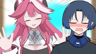 【手描き】番長ごめんラオーラちゃんに弟子入りする！【火威青/ラオーラ/ホロライブ切り抜き】