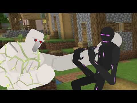 Iron Golem.Vs Enderman.