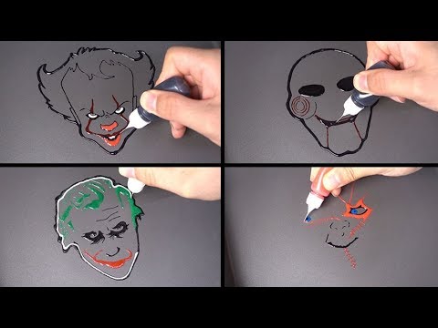 Horror Pancake art - IT, Chucky, Joker, Saw