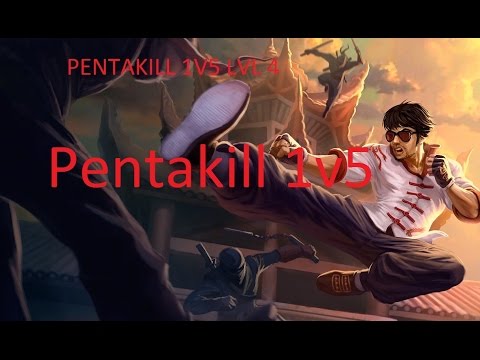 League of legends: Lee sin 1v5 Pentakill in early game