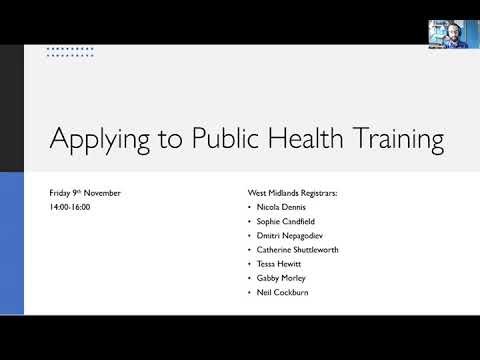 Applying to Public Health Speciality Training