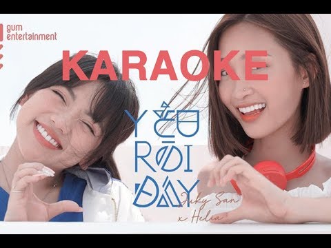 [ KARAOKE ]  YÊU RỒI ĐẤY || JUKY SAN ft BẢO HÂN HELIA || BEAT CHUẨN