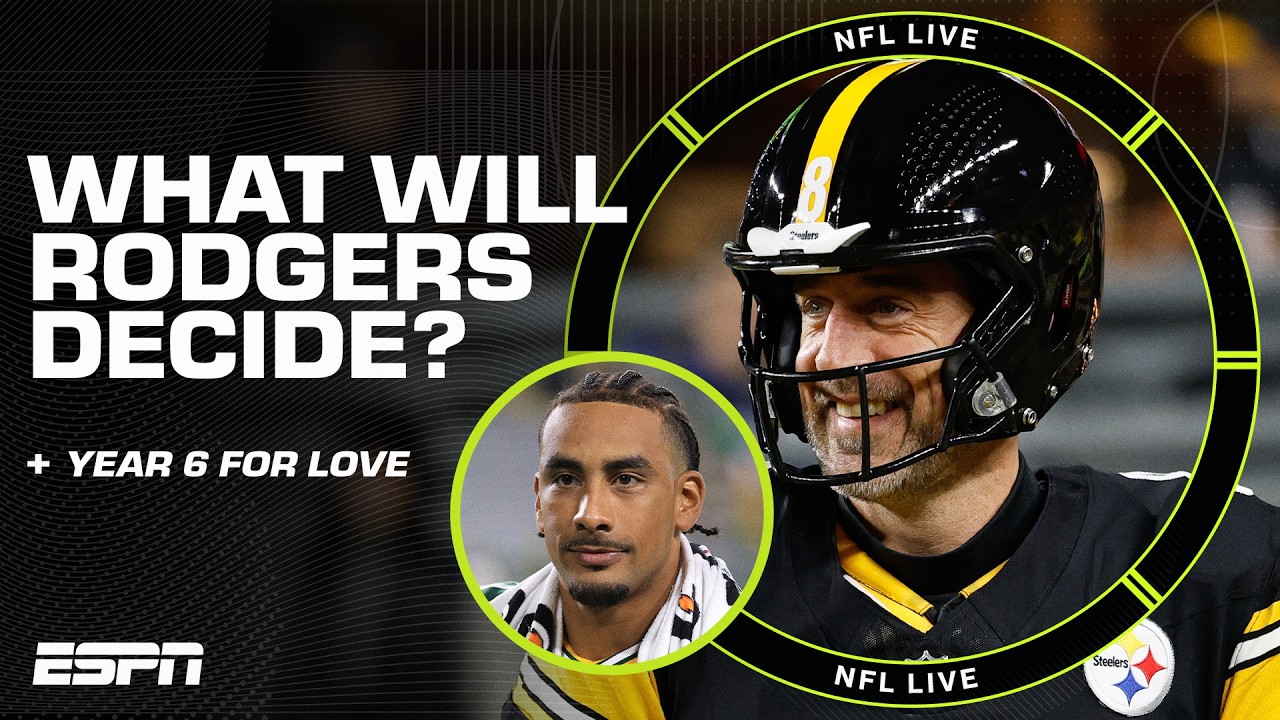 Aaron Rodgers' decision expected in next few weeks 👀 + Big year ahead for Jordan Love⁉️ | NFL Live