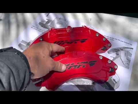 Hrs Aooa racing  Caliper cover￼s install 2018-2022 accord #hondaaccord #10thgenaccord#caliper #mods