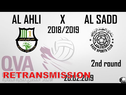 RETRANSMISSION - Al Ahli X Al Sadd - Qatar Volleyball League 2018/19