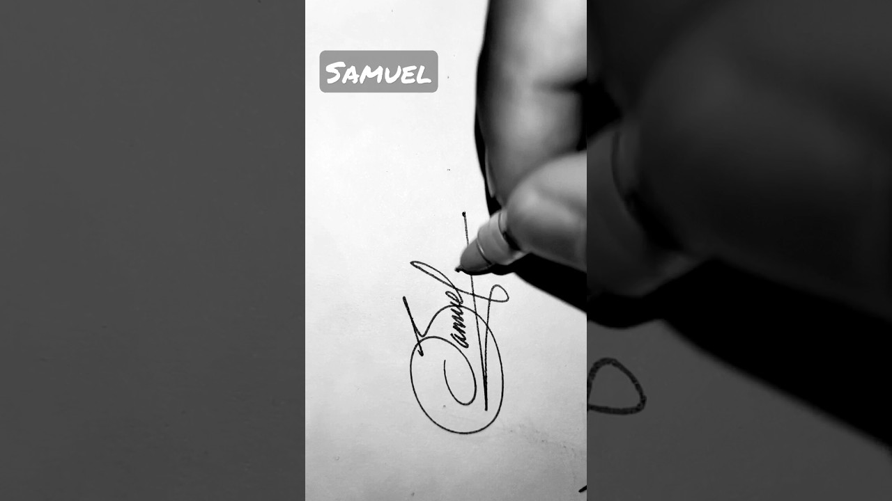 Samuel Name Signature Style ✍️ | S Letter Signature Style |  #ytshorts #signature