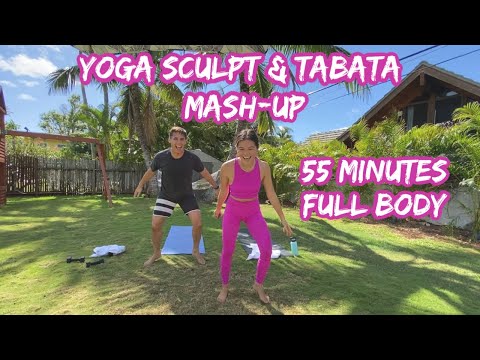 05/23/20 Max & Tiana Yoga Sculpt & Tabata Mash-up! (no equipment needed/at-home workout)