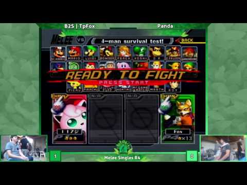 TreeHouse VI: SSB Melee Singles Round 4 -  B2S|TpFox Vs. Panda