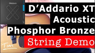 Video thumbnail for D'Addario XT Phosphor Bronze Acoustic Guitar Strings Demo by Tim