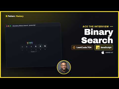 Binary Search Leetcode 704 Boundary Binary Search Javascript