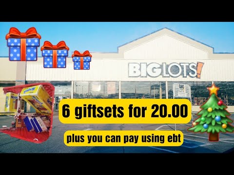 Big Lots Bogo gifts plus how to use your ebt card to pay/ 6 giftsets for only 20.00