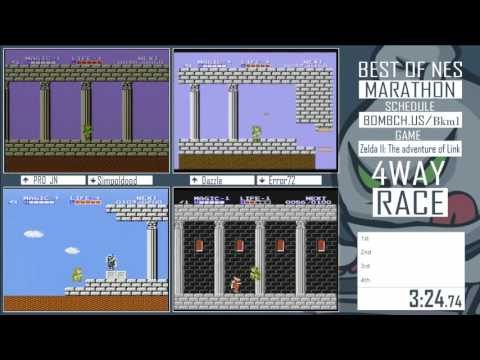 Best of NES Marathon 2015 - Zelda II: The Adventure of Link race