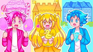 Using Only ONE COLOR Build Battle Challenge 2! (Roblox Bloxburg)