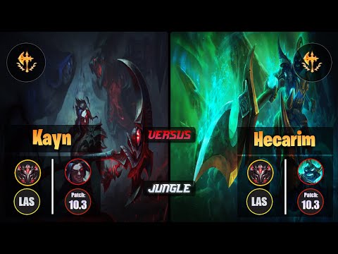 GrandMaster KAYN [Conqueror] (Jungle) VS  HECARIM - Grandmaster LAS Patch 10.3