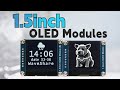 OLED Display Module: 128×128 pixels, 1.5