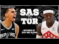 San Antonio Spurs vs Toronto Raptors Full Game Highlights | Nov 5 | 2024 NBA Season