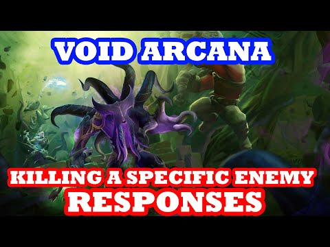 Void Arcana Claszian Apostasy - Killing a Specific Enemy Responses