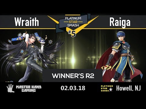 Platinum Star Smash 5 - Wraith (Bayo) vs Raiga (Marth) - Winner's R2
