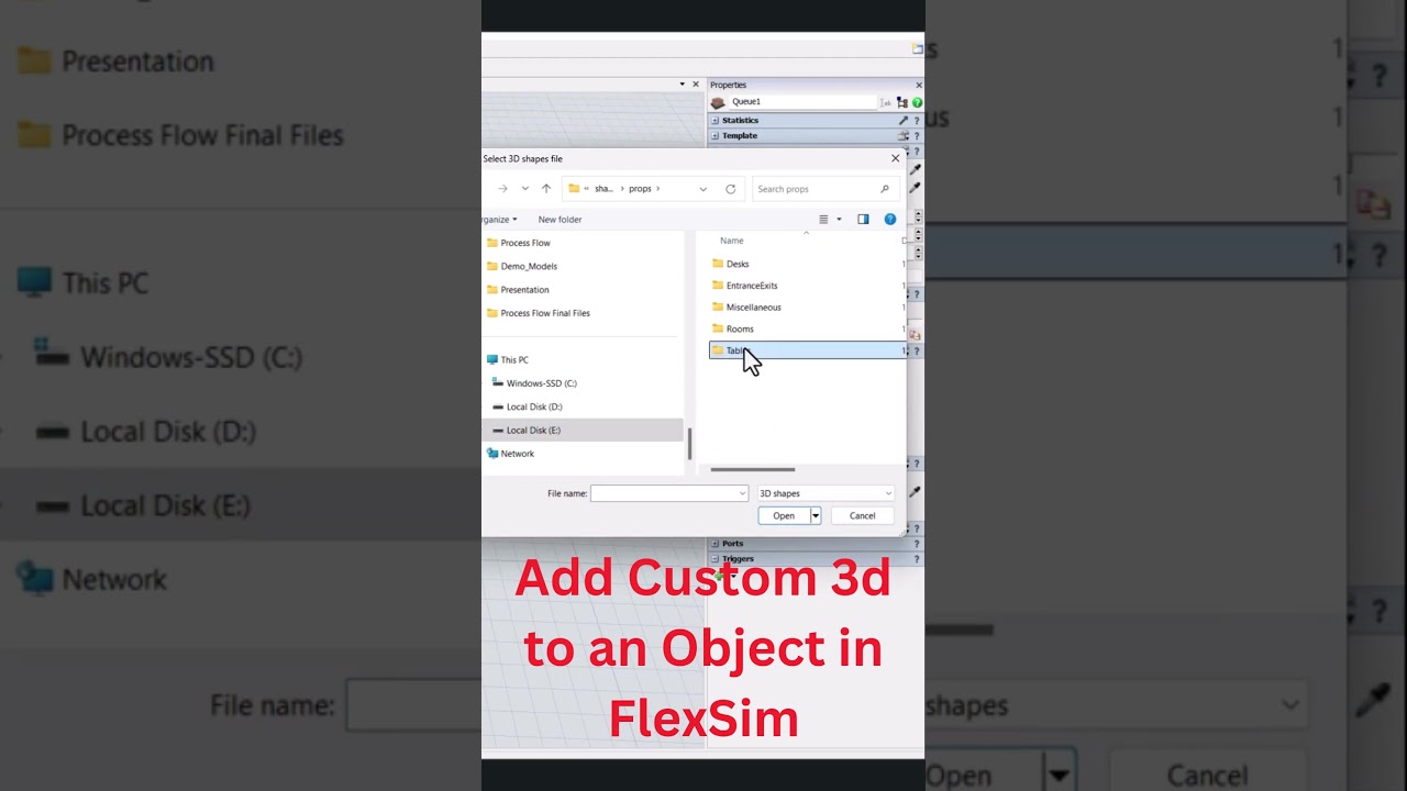 How to Add Custom 3d Shape to an Object in FlexSim